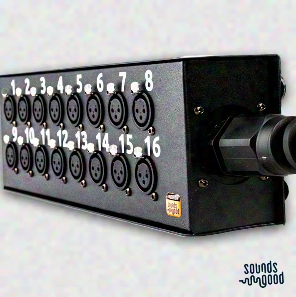 Sounds Good Signal Box, Stagebox 16ch, 16x XLR F, Cable