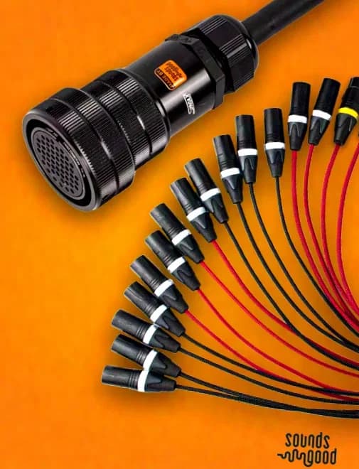 Sounds Good Signal Cable 16ch, 2x XLR F, 14x XLR M, Syntax Female