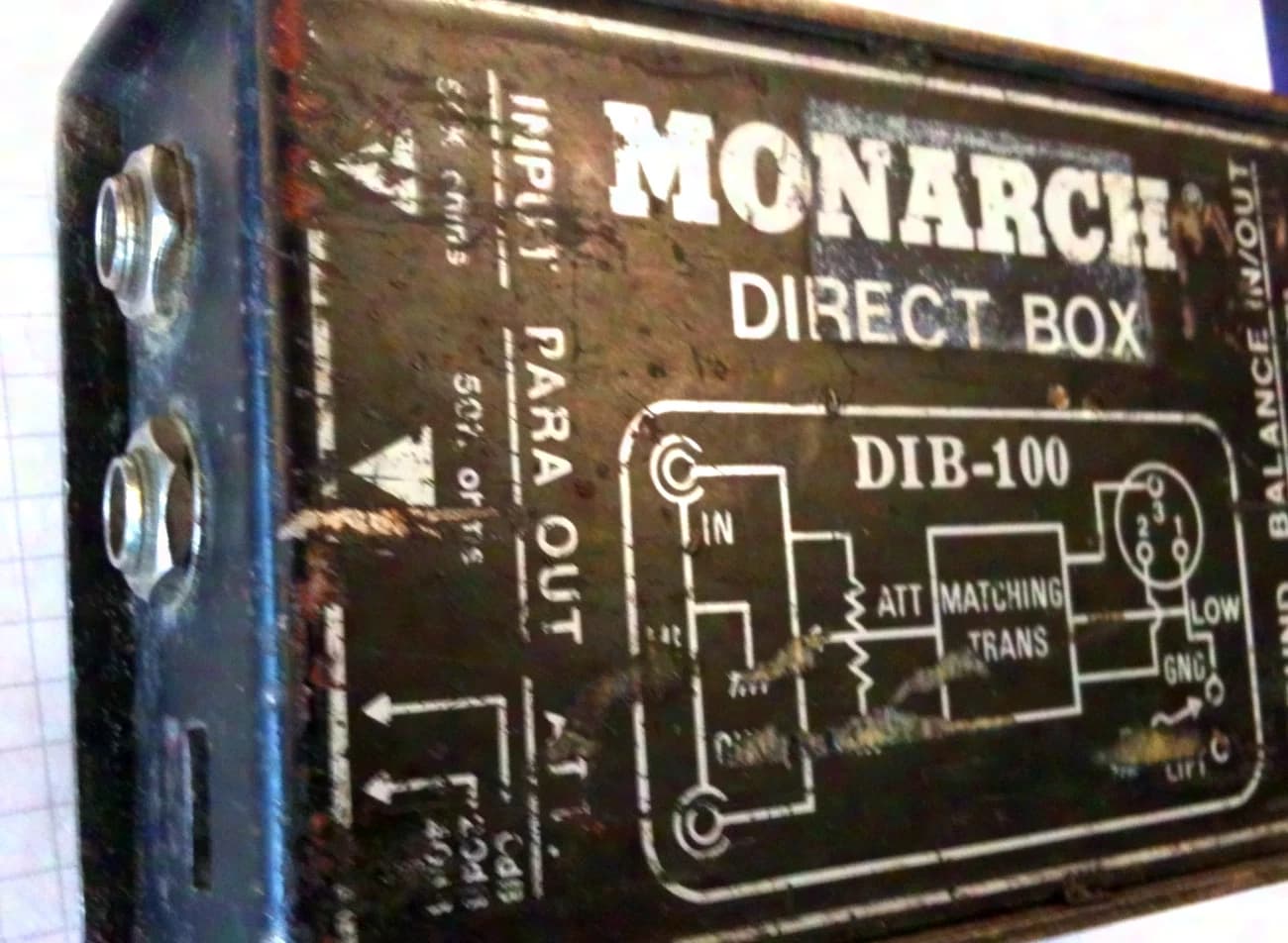 Stageline/Monarch DIB-100, boîtier DI passif