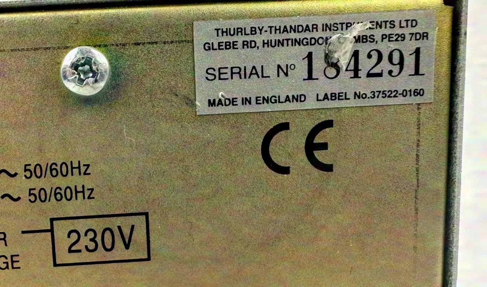 TTi CPX200 Alimentation de laboratoire, réglable, 2 sorties, 0 V, 35 V, 0 A, 10 A