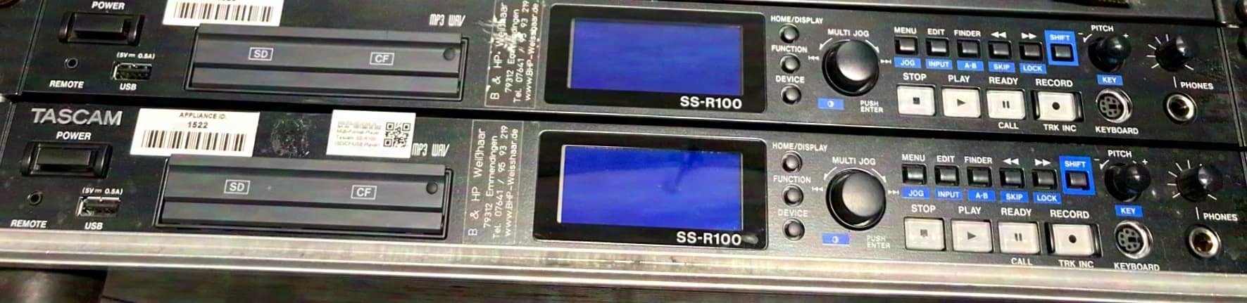 Tascam SS-R100 SD/CF/USB MP3 WAV Lecteur multimédia Enregistreur audio