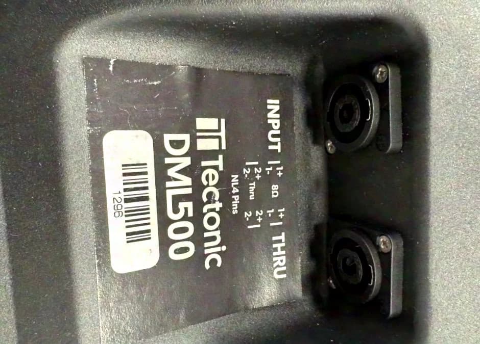 Tectonic DML500 BK haut-parleur PA plat passif