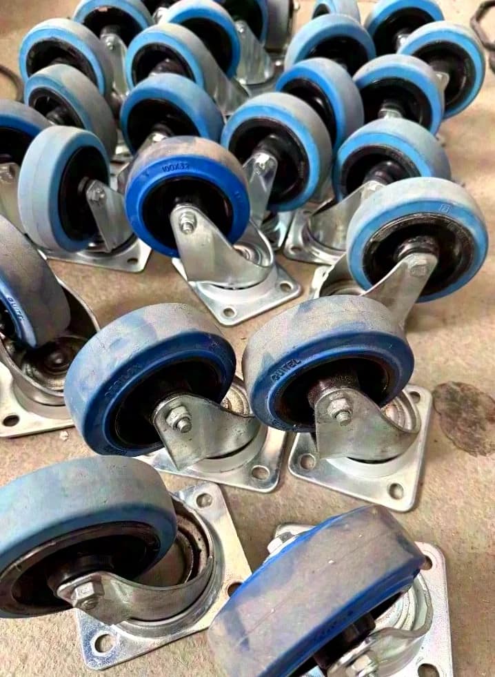 Tente Guitel Bluewheels 100mm sans frein, lot de 30