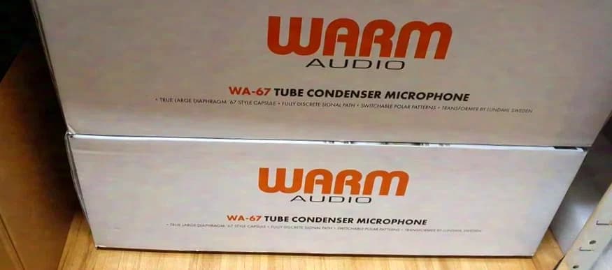 Warm Audio WA-67 paire de microphones à condensateur à tube NEU