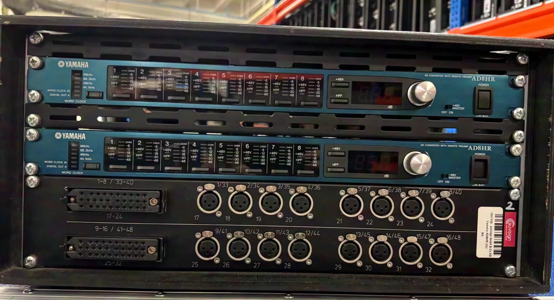 Yamaha 2x AD8HR Préamplificateur SET Convertisseur A/D Ethersound