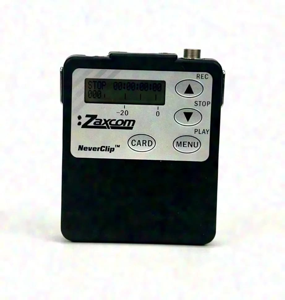 Enregistreur audio flash Zaxcom Z300 NC au format bodypack avec timecode et microphone