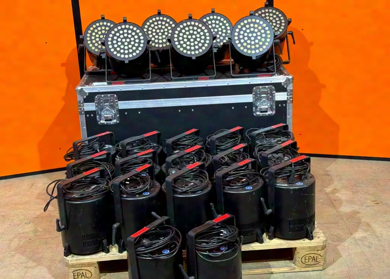 mls light systems M20 LED Projecteur de théâtre - Set de 24 unités