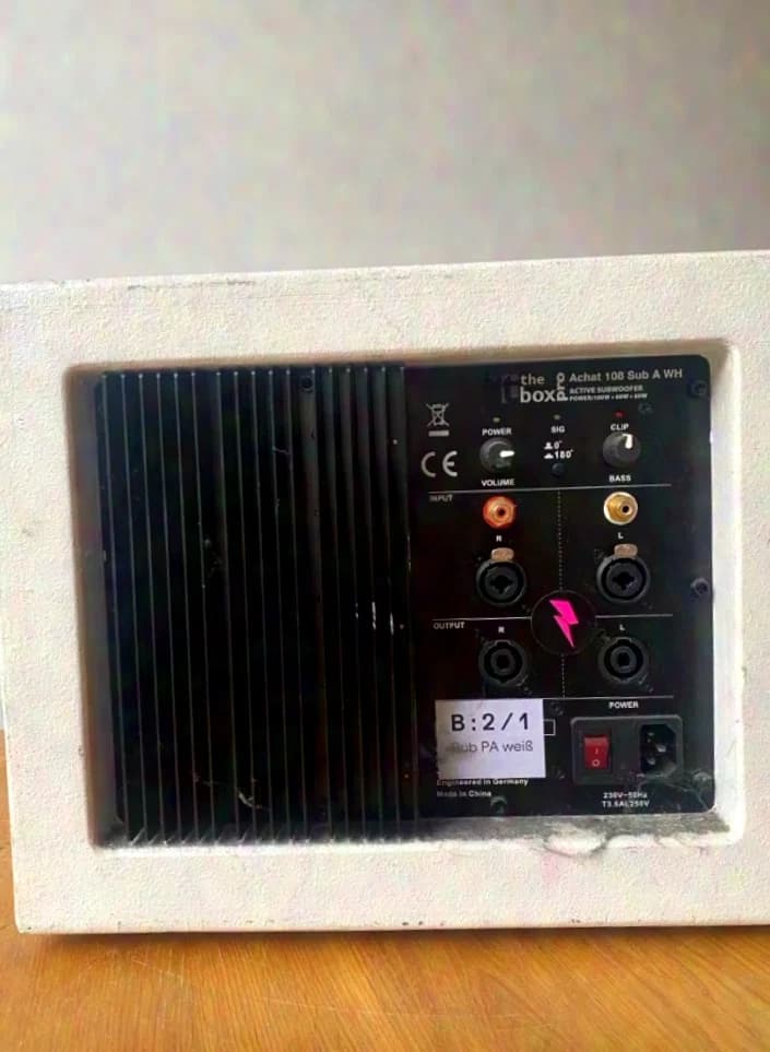 the box pro achat 108 sub a + 2x mcx4