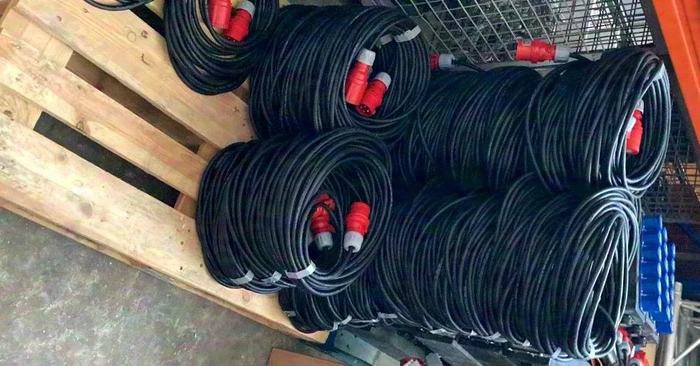 Câble moteur CEE 16A 4pol 5m 10m 15m 20m 25m