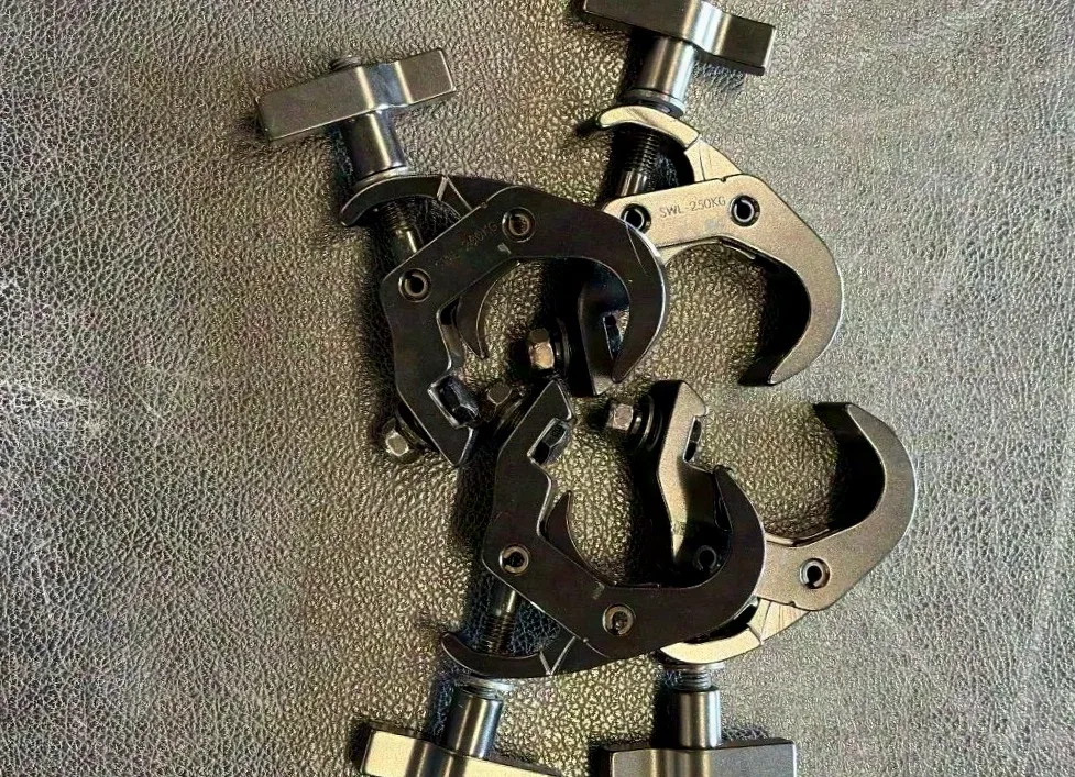 Quick Trigger Clamp / collier de serrage de tube noir 48-51mm, 250Kg