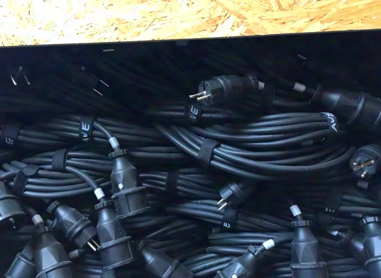 Câble Schuko 5 m lot de 10 câbles de rallonge