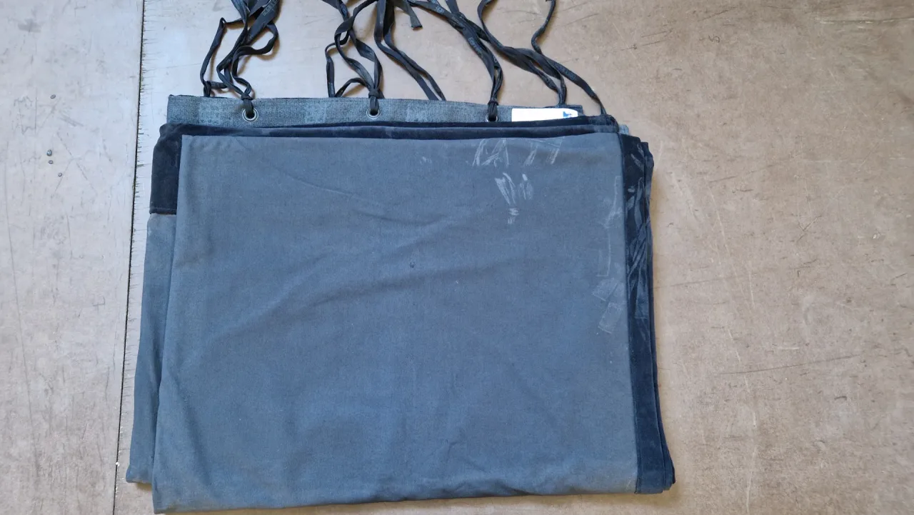 Pendrillons velour noir 4m35 x 2m