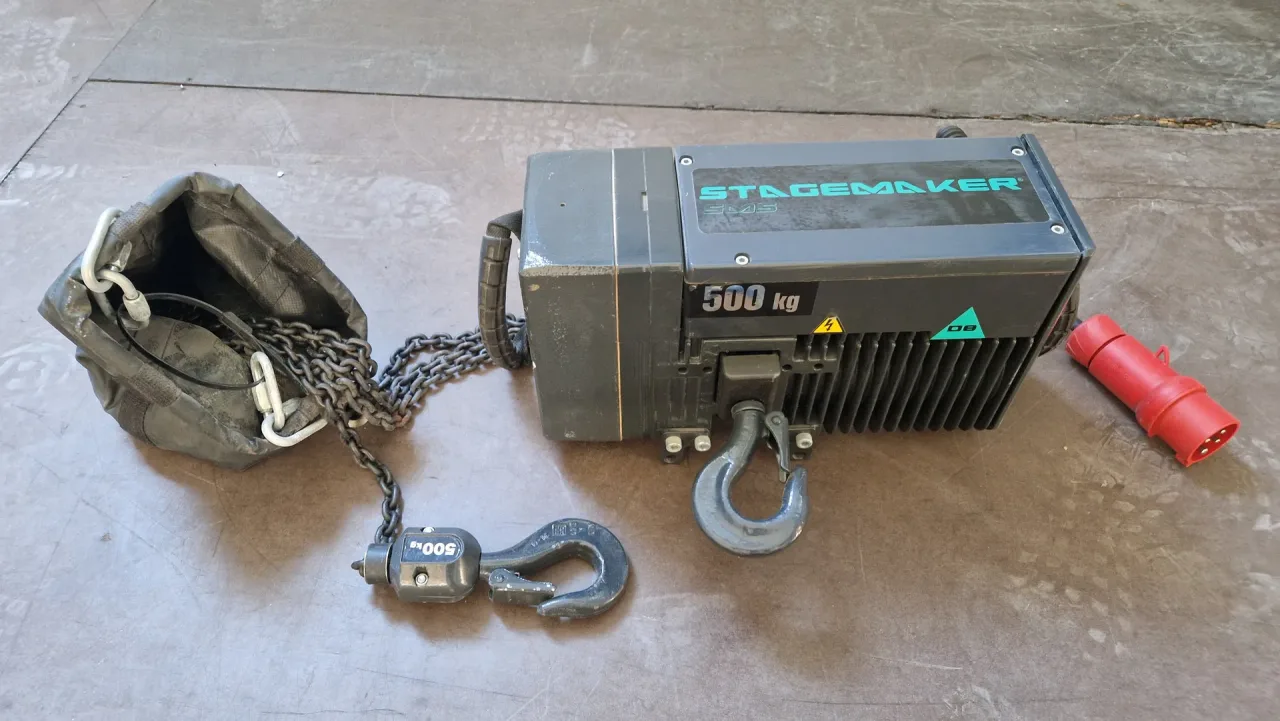 4 Palans motorisés Verlinde 500Kg + coffret de commande