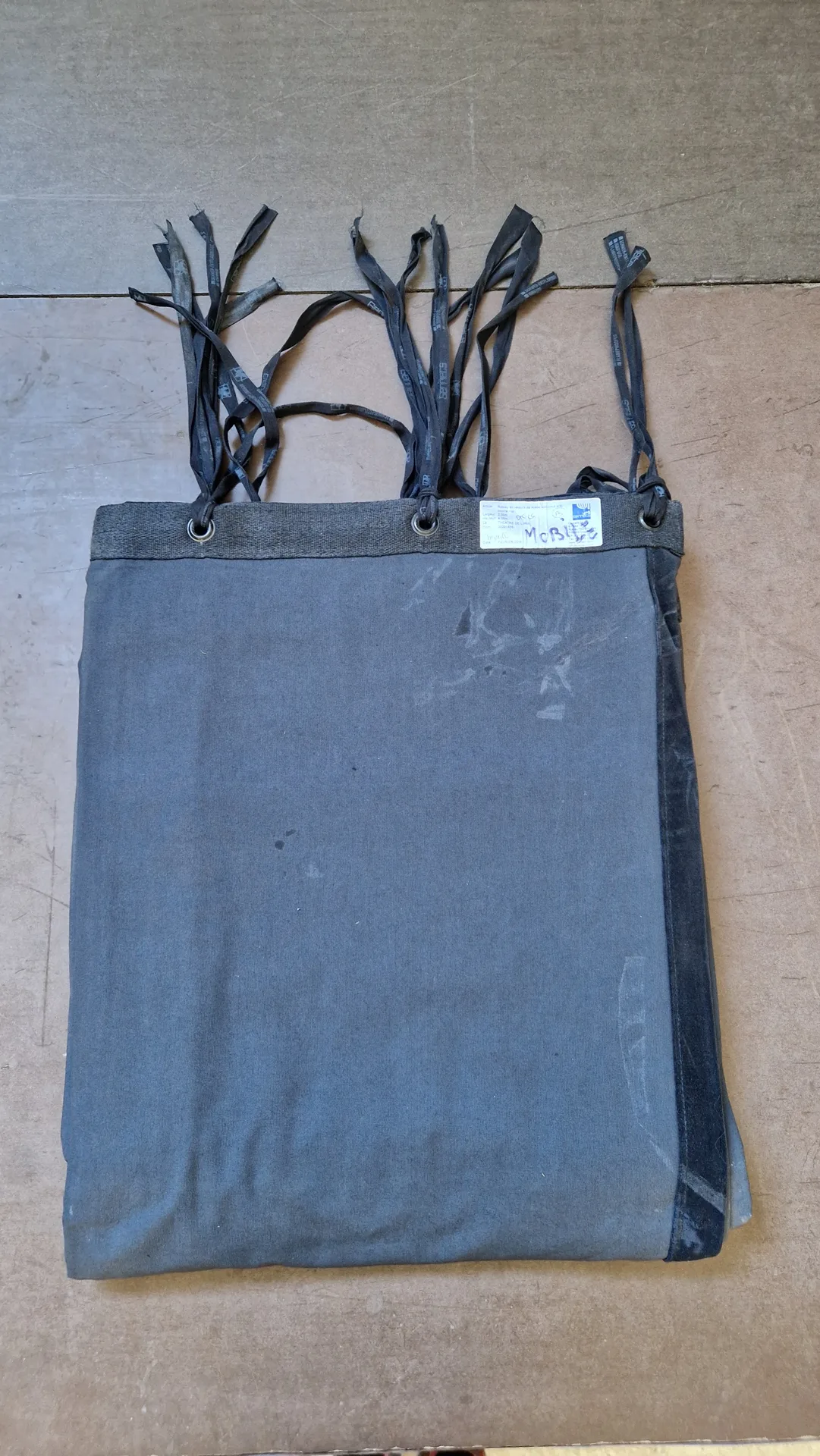 Pendrillons velour noir 4m35 x 1m44
