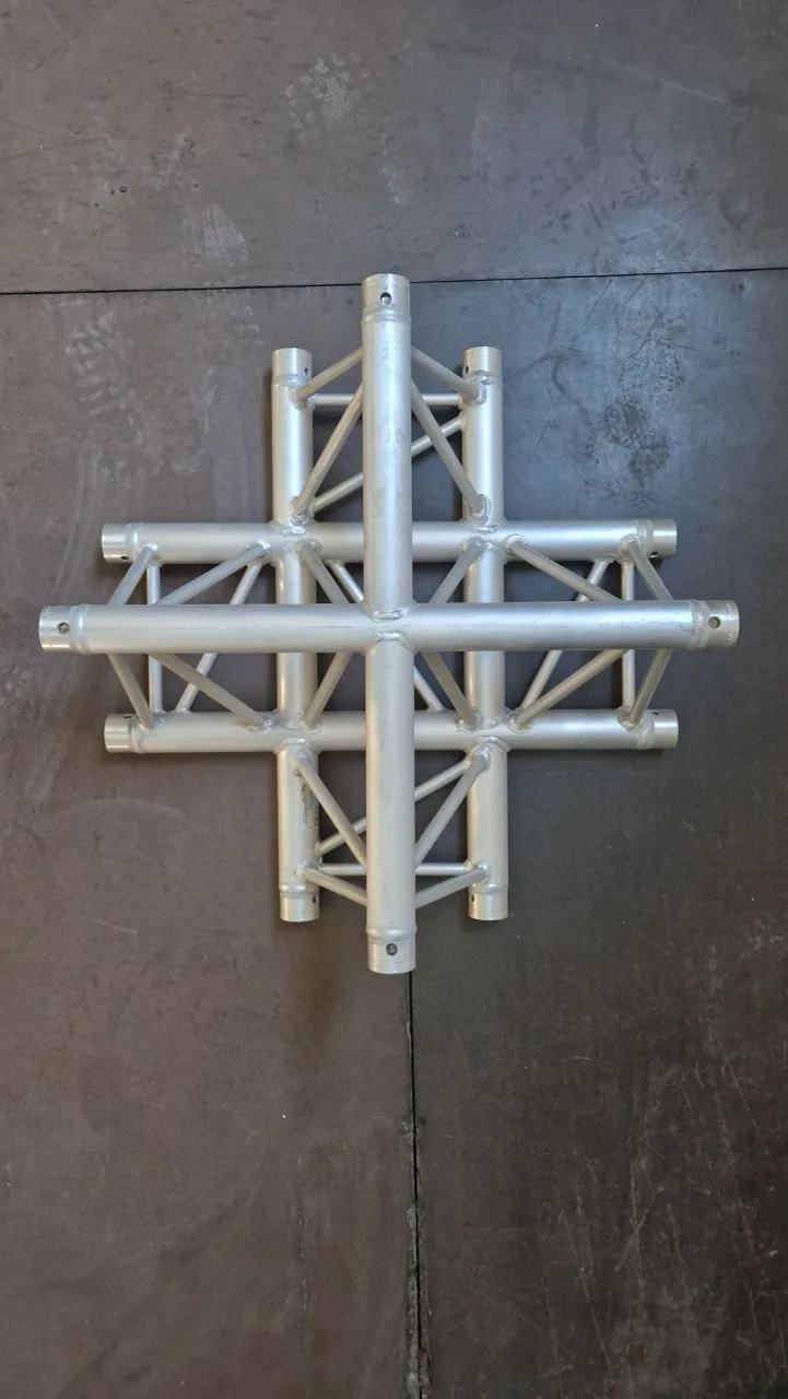 Structure aluminium - raccord en X - 2 pièces