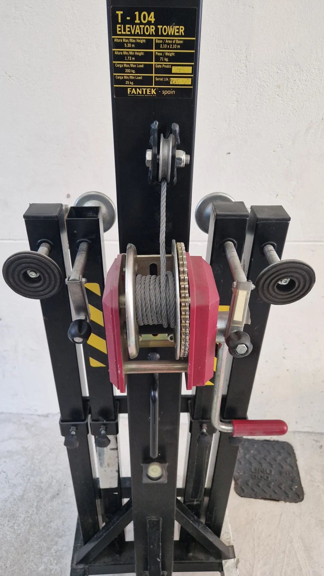 Pied de levage Fantek - 200Kg - 5 mètres