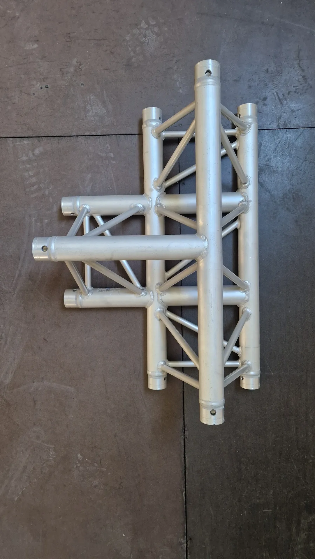 Structure aluminium triangle - raccord en T - 8 pièces